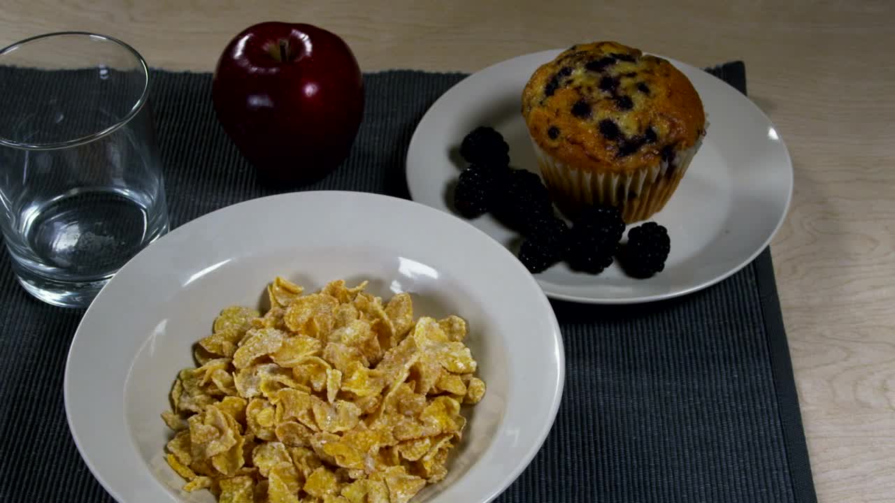 Stock Video Orange Juice With Breakfast Live Wallpaper