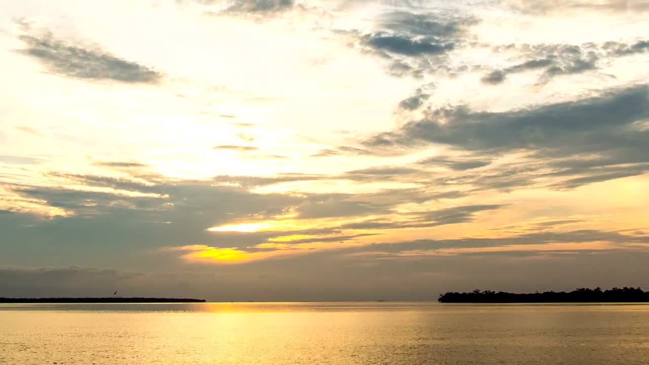 Stock Video Orange Sunset Beyond The Horizon Live Wallpaper