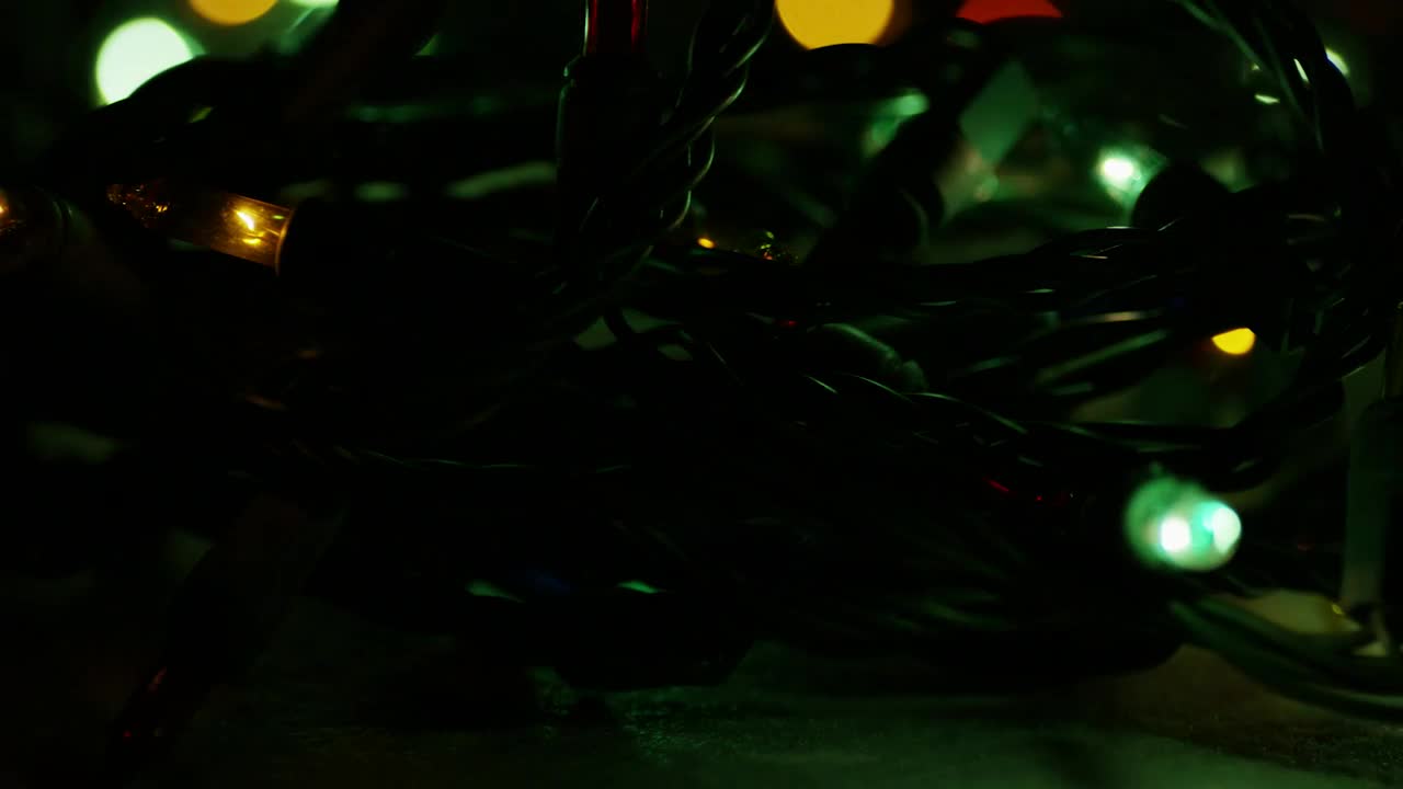 Stock Video Ornamental Christmas Lights Turning On And Off Live Wallpaper