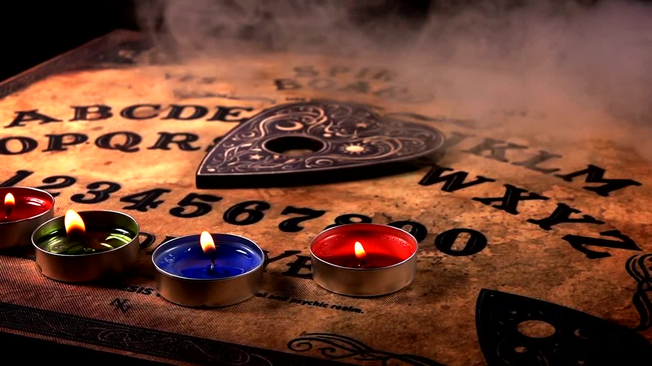 Stock Video Ouija Board In A Evil Environment Live Wallpaper