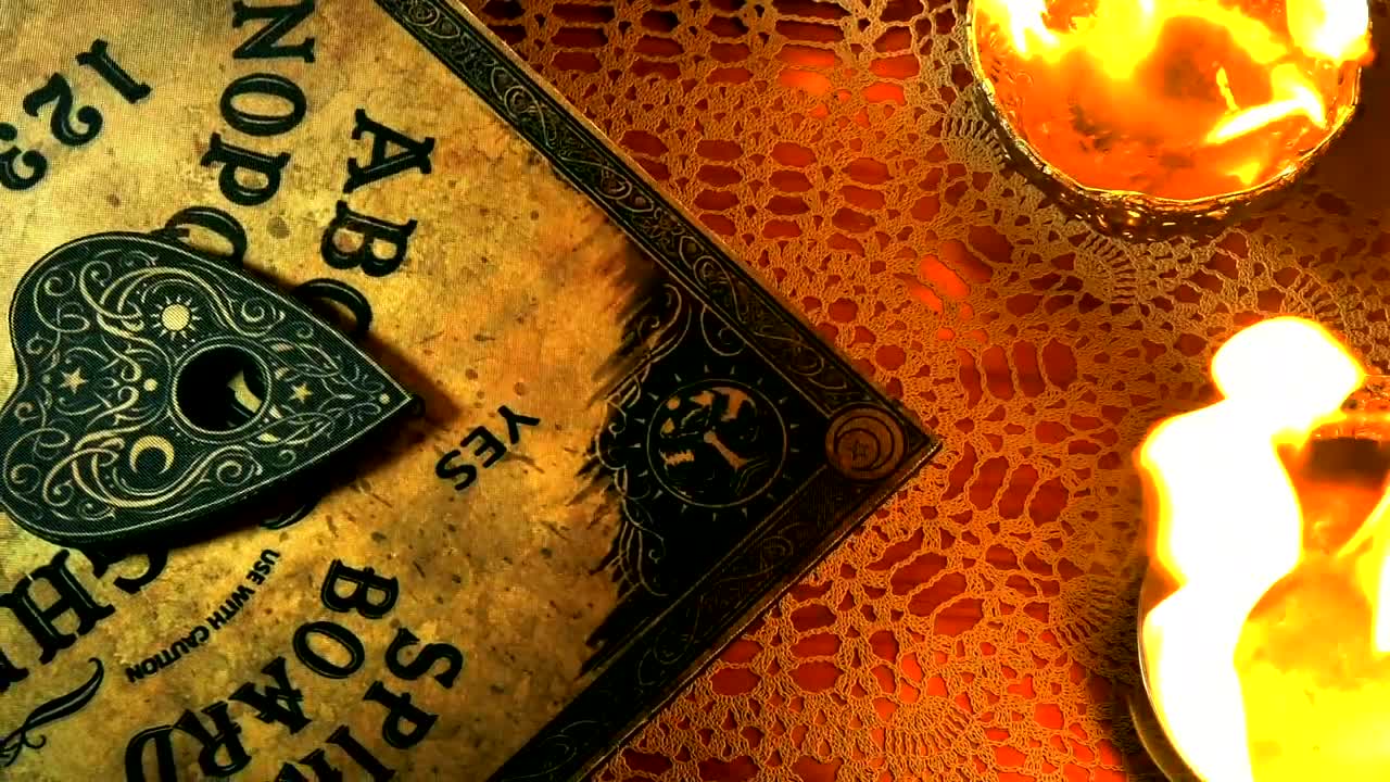 Stock Video Ouija Board Spinning Slowly Live Wallpaper