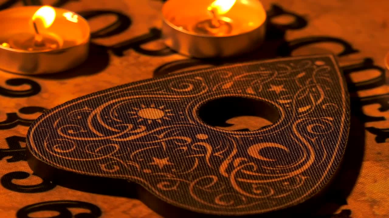 Stock Video Ouija Board With Candles On It Live Wallpaper