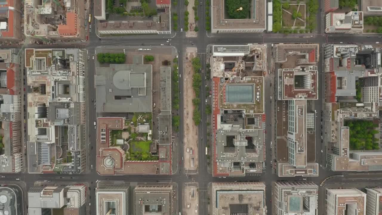 Stock Video Overhead Aerial View Of A City In Quarantine Live Wallpaper