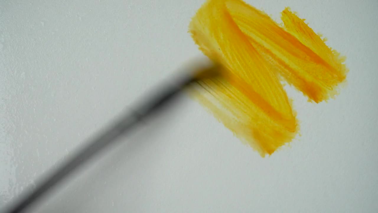 Stock Video Painting Abstract Shapes With Watercolor Close Up Live Wallpaper