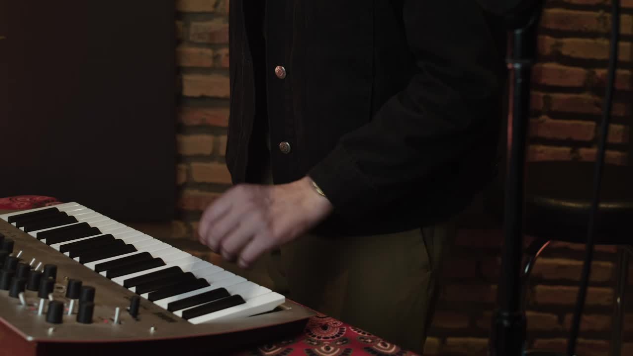 Stock Video Pan Shot In A Music Recording Studio Live Wallpaper