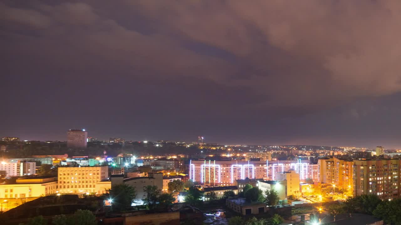 Stock Video Panorama From The Top Of A City From Above Live Wallpaper