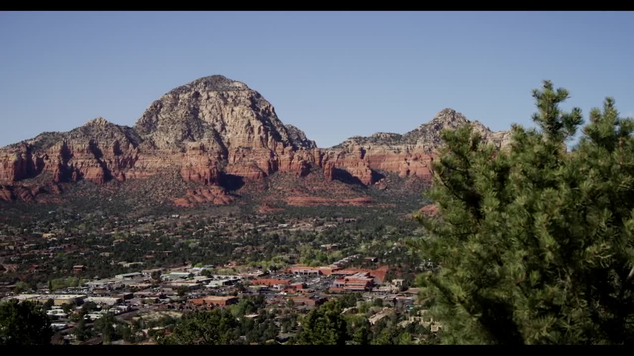 Stock Video Panoramic View From The Top Of Sedona Live Wallpaper