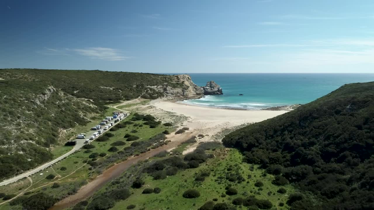 Stock Video Paradise Beach Aerial View Live Wallpaper