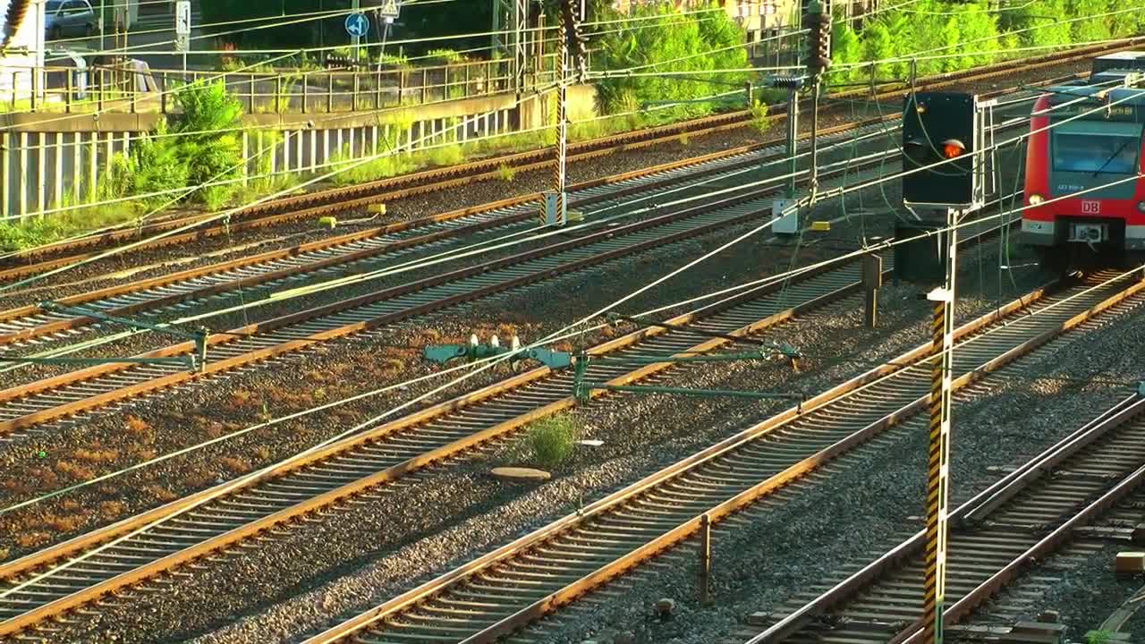 Stock Video Passenger Train Arriving At The Train Station Live Wallpaper