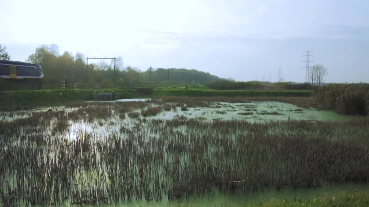 Stock Video Passenger Train In The Countryside Live Wallpaper