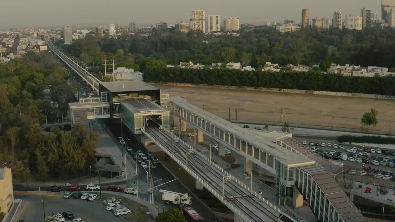 Stock Video Passenger Train Station In A Shot From Above Live Wallpaper
