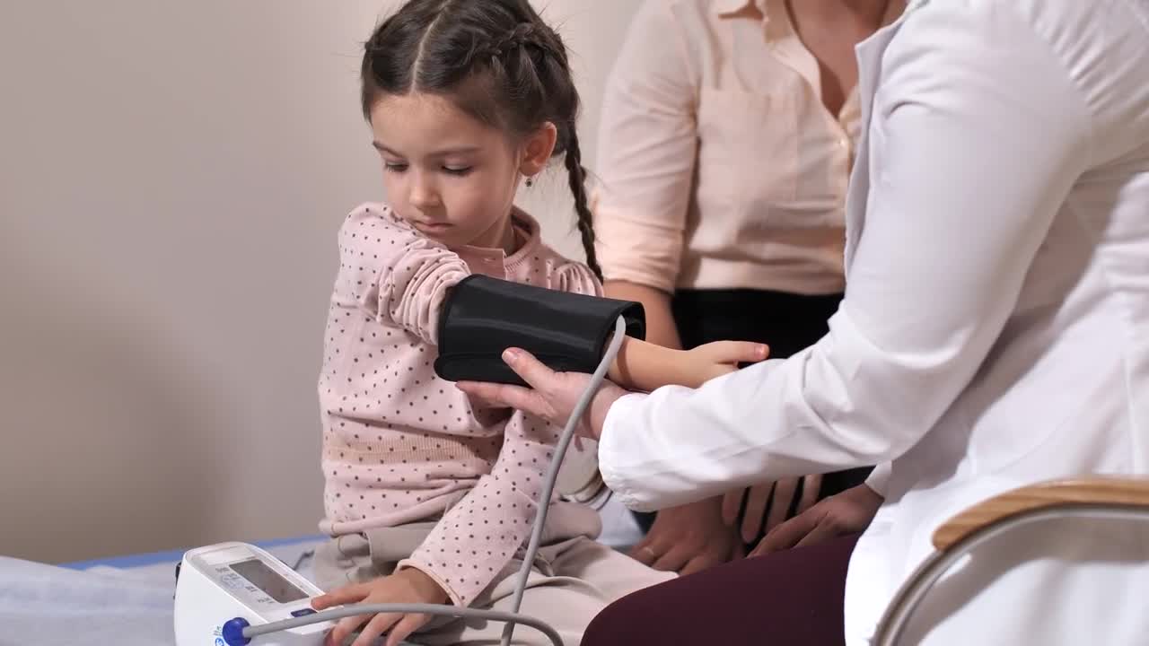 Stock Video Patient Having Their Blood Pressure Measured Live Wallpaper