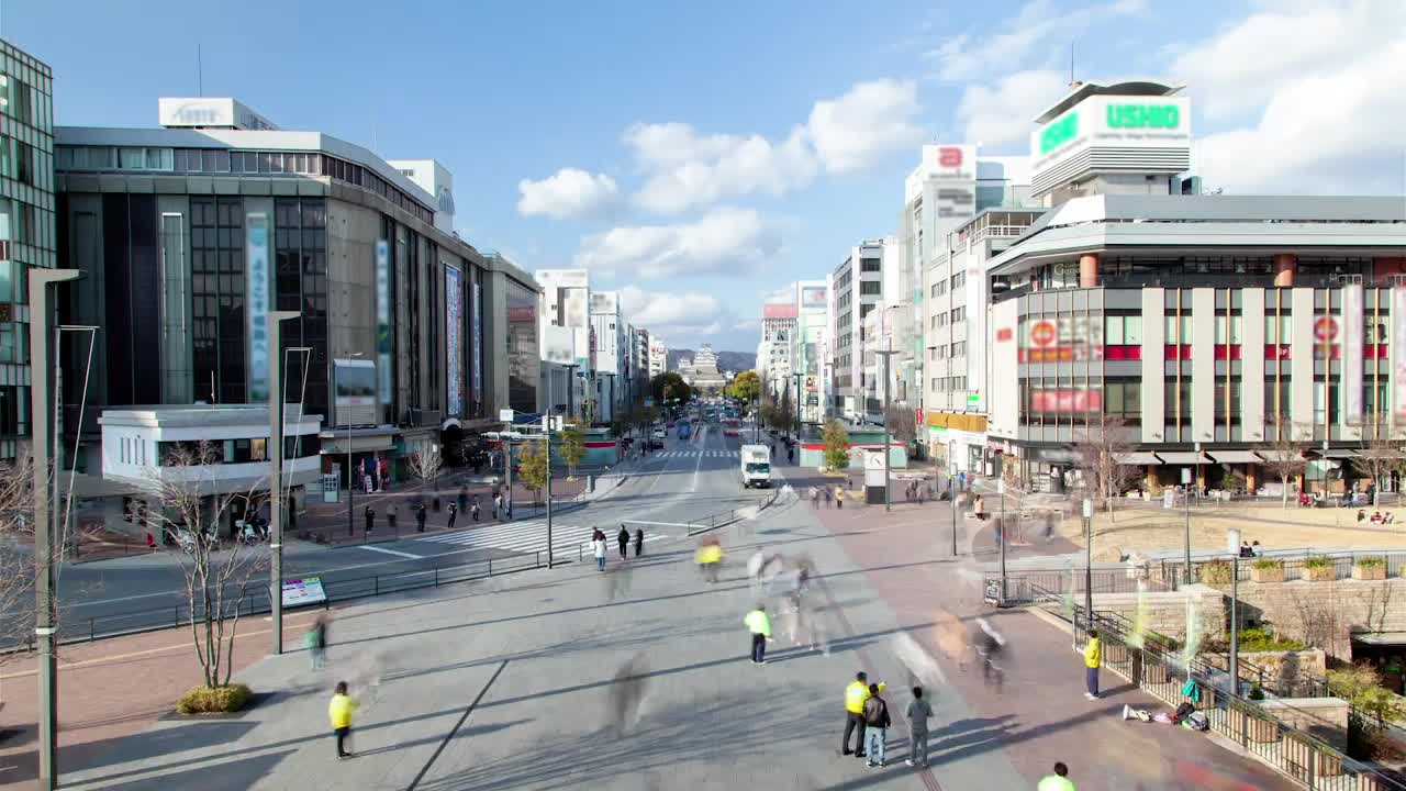 Stock Video Pedestrian Path And Streets Of A City Live Wallpaper