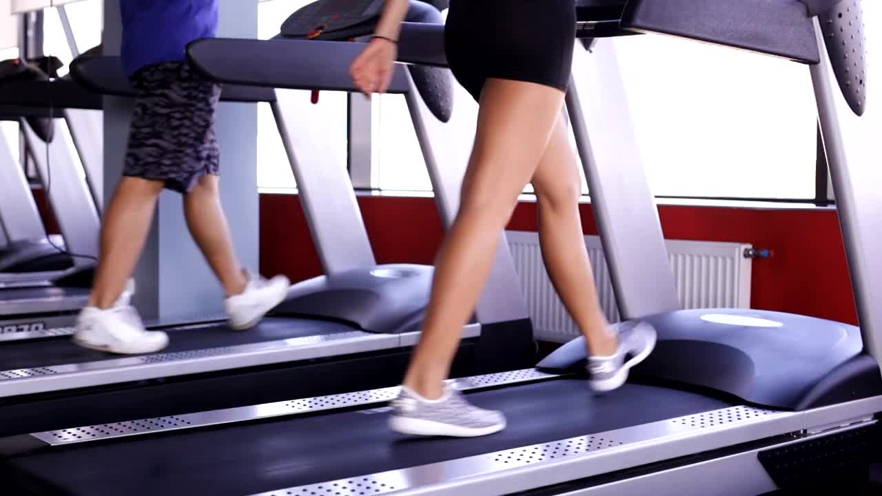 Stock Video People Using A Treadmill Live Wallpaper