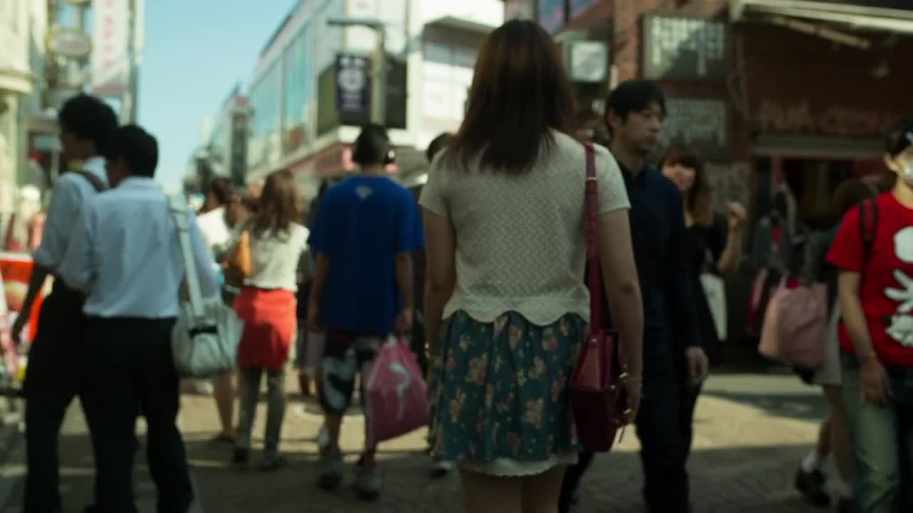 Stock Video People Walking In The Street In Japan Live Wallpaper