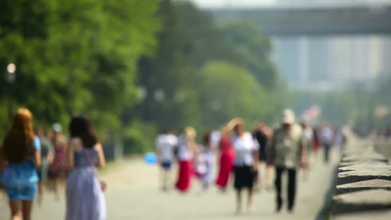 Stock Video People Walking On A Busy City Street Live Wallpaper