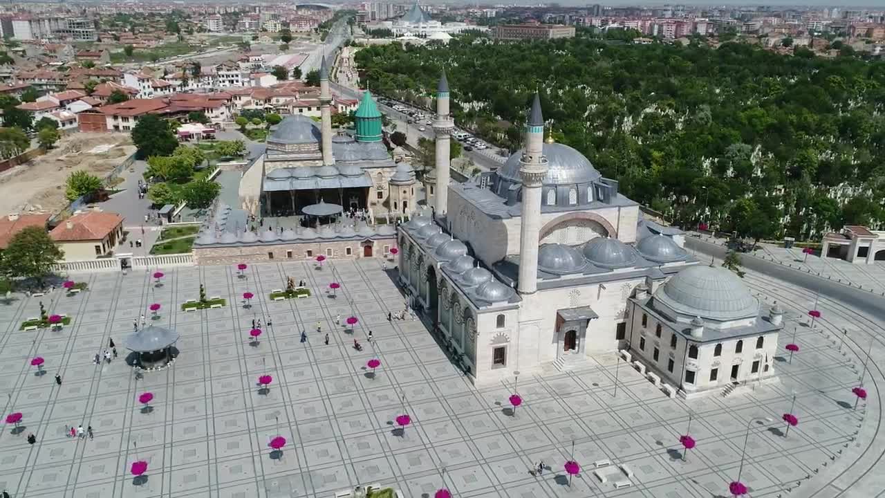 Stock Video People Walking Outside A Mosque Live Wallpaper