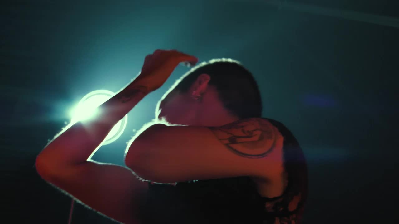 Stock Video Performance Of A Contemporary Dancer Live Wallpaper