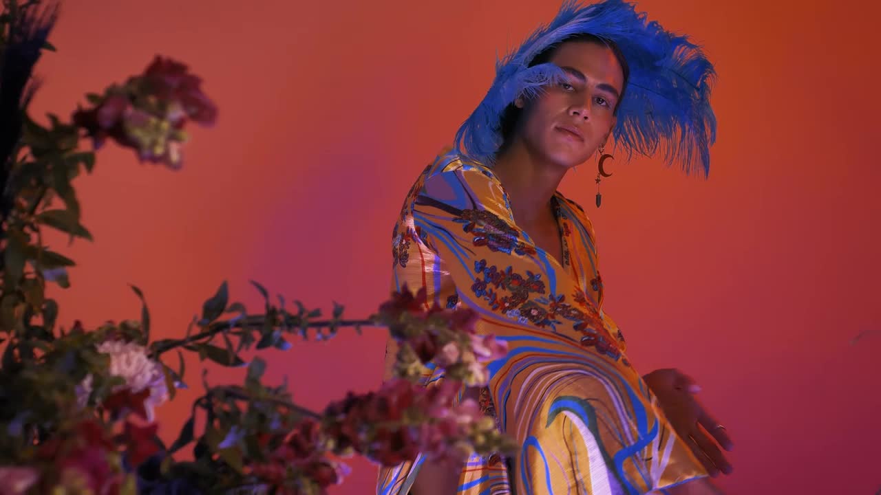 Stock Video Performance Of A Gay Man In An Lgbtq Concept Video Live Wallpaper