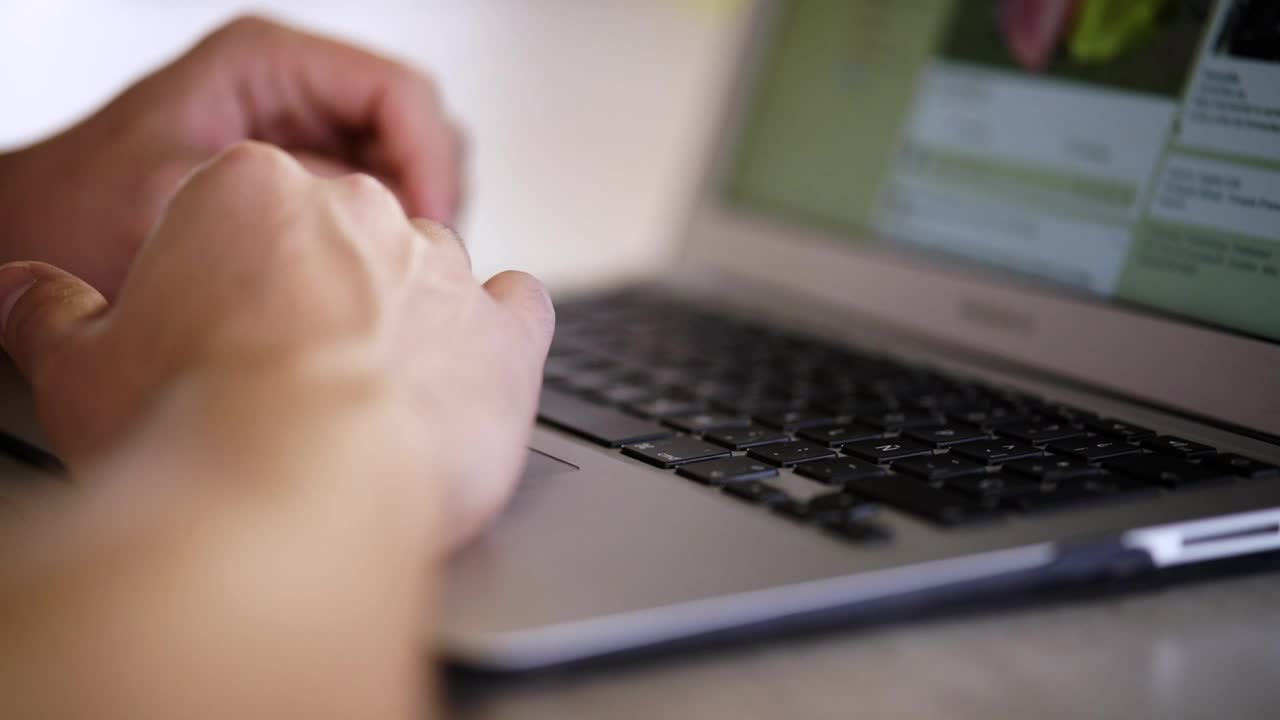 Stock Video Person Browsing On Facebook Live Wallpaper