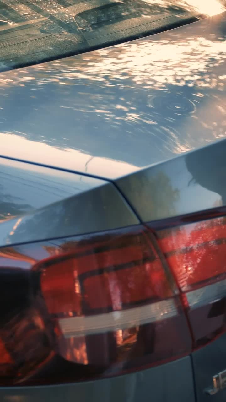 Stock Video Person Picking Groceries From A Car Live Wallpaper