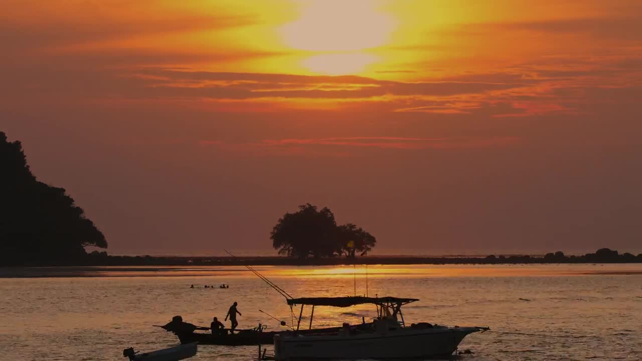 Video Stock Red Sky Sunset Timelapse At The Sea Live Wallpaper Free