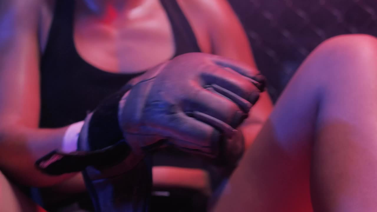 Video Stock Person Putting On Gloves For Mixed Martial Arts Live Wallpaper Free