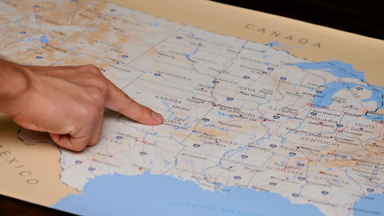 Video Stock Person Searching With His Finger A Place On A Map Live Wallpaper Free