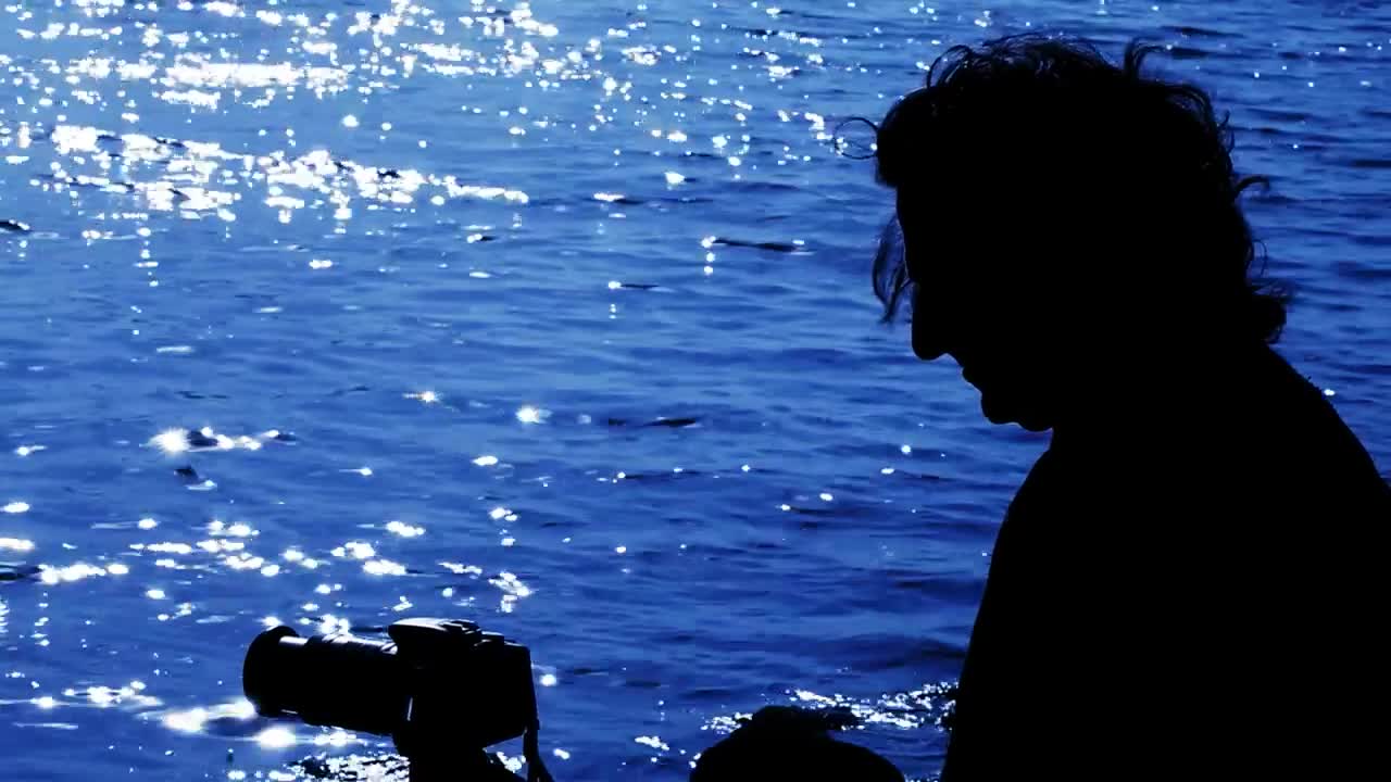 Video Stock Person Taking Pictures To The Sea Live Wallpaper Free