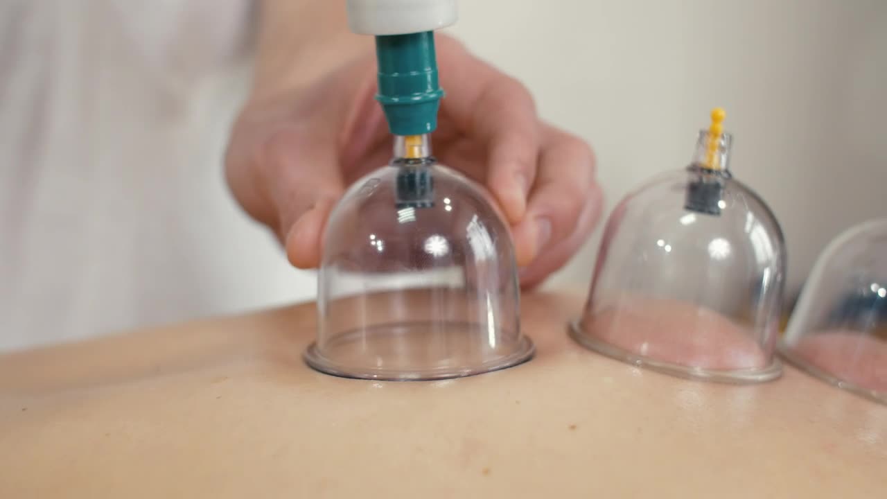 Video Stock Person Taking Vacuum Massage Therapy Live Wallpaper Free
