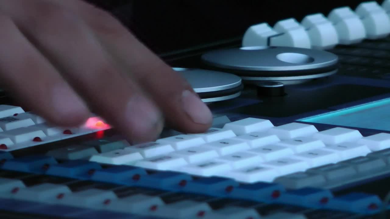 Video Stock Person Using A Sound Console Live Wallpaper Free