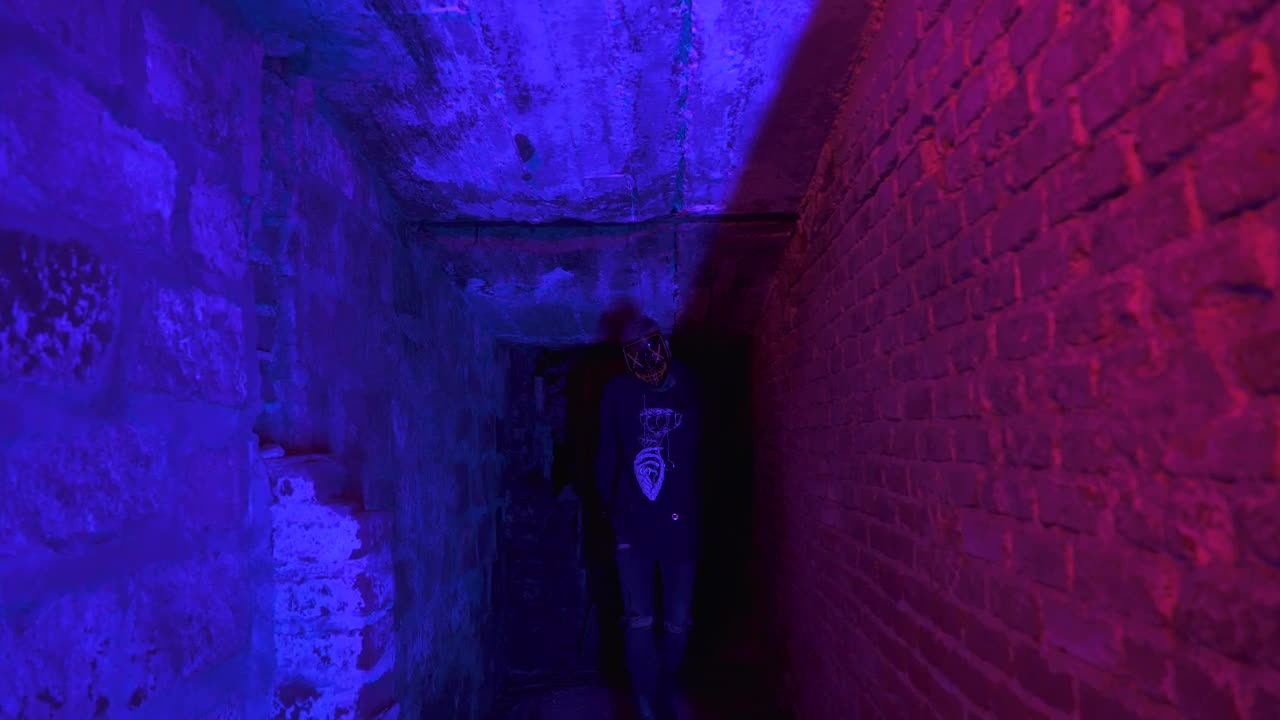 Video Stock Person Wearing Scary Mask Live Wallpaper Free