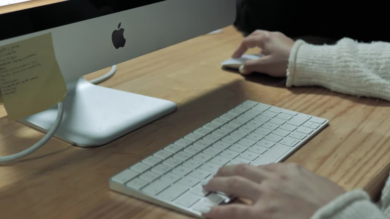 Video Stock Person With Glasses Working On A Desktop Computer Live Wallpaper Free