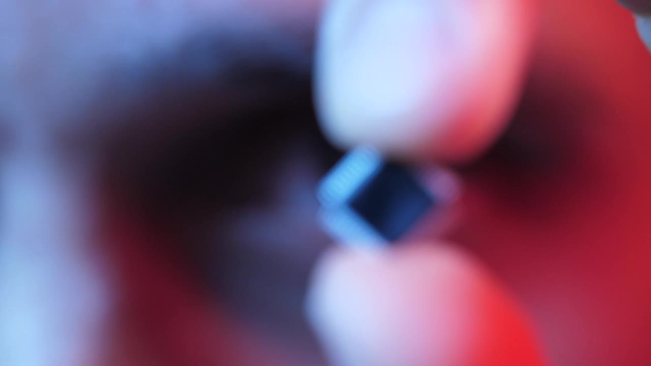 Video Stock Perspective Of A Small Microprocessor Live Wallpaper Free