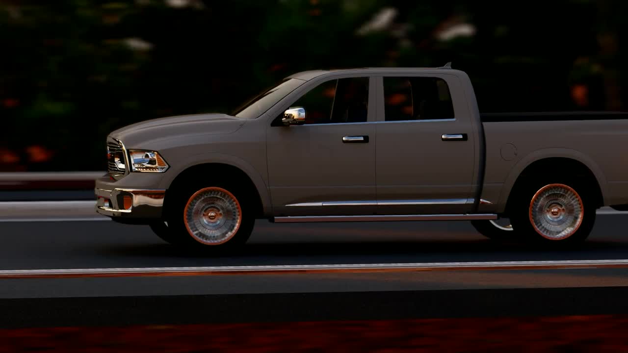 Video Stock Pickup Traveling In The Highway Live Wallpaper Free