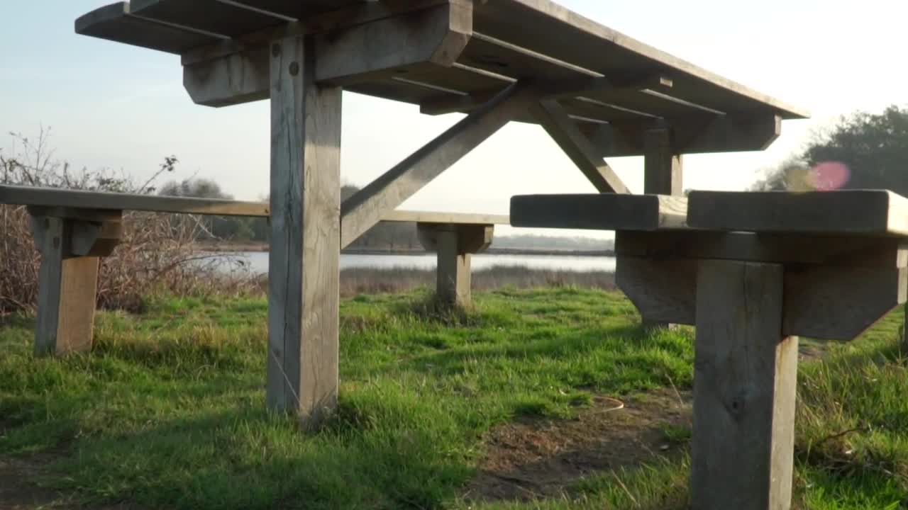 Video Stock Picnic Table Near A Lake Live Wallpaper Free