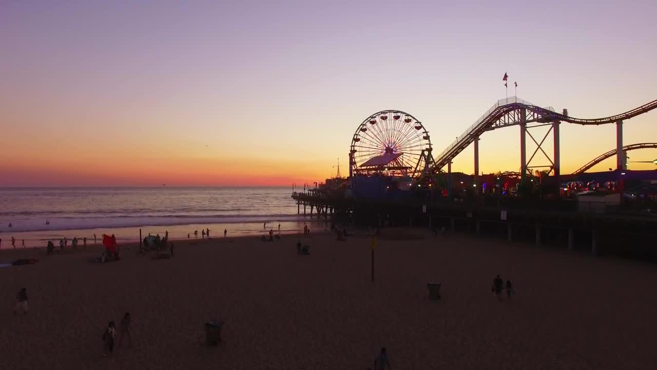 Video Stock Pier At Sunset Live Wallpaper Free