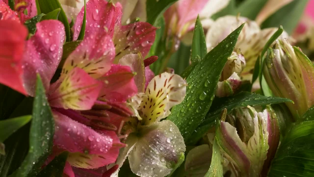 Video Stock Pink And White Flower Bouquet Live Wallpaper Free
