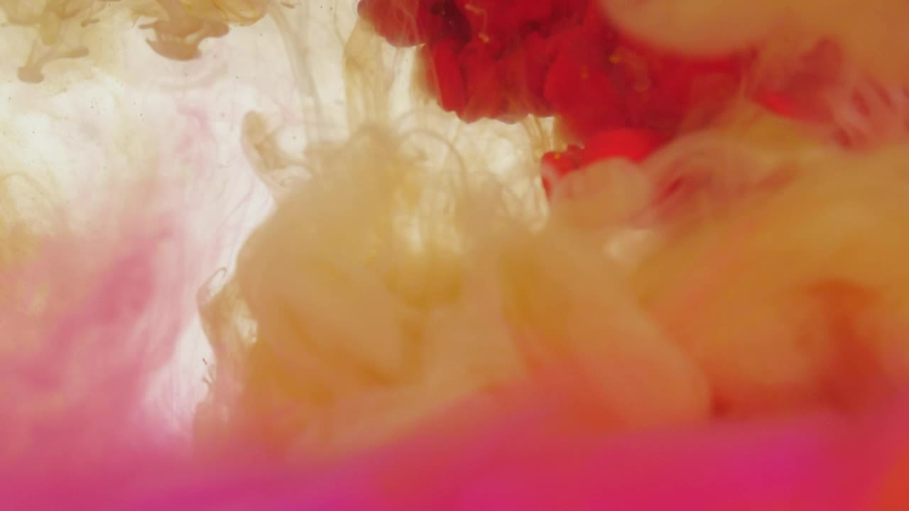 Video Stock Pink Orange And Yellow Ink Dissolving In Water Live Wallpaper Free