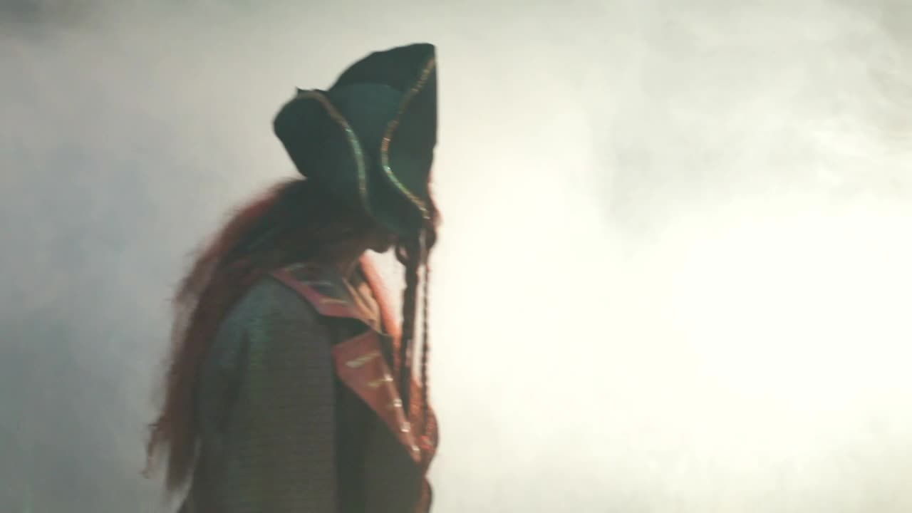 Video Stock Pirate Walking Through Fog Live Wallpaper Free