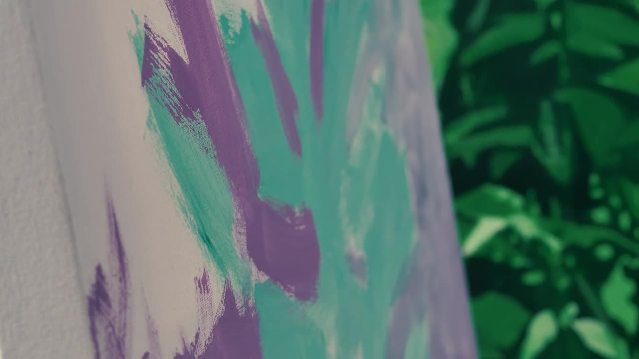 Video Stock Plastic Artist Painting A Picture Live Wallpaper Free