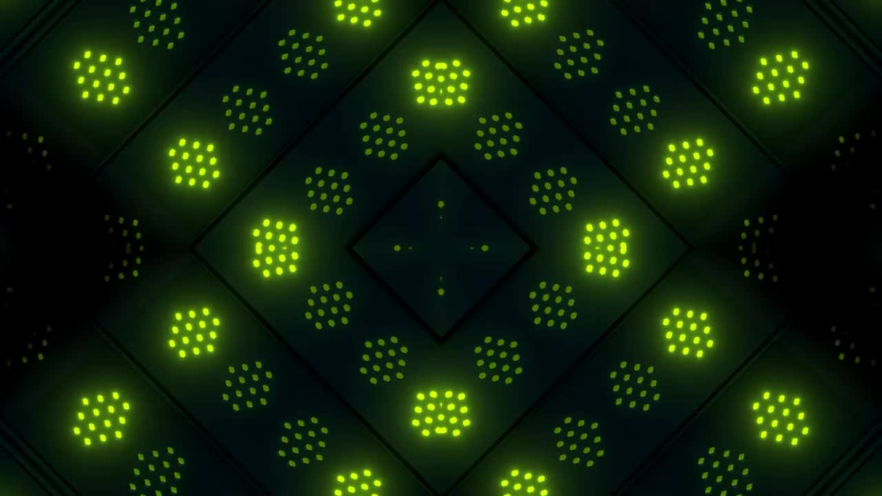 Video Stock Platform With Rows Of Hexagons Of Yellow Light Live Wallpaper Free