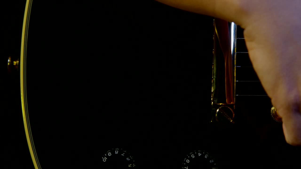 Video Stock Playing A Guitar In A Music Studio Live Wallpaper Free