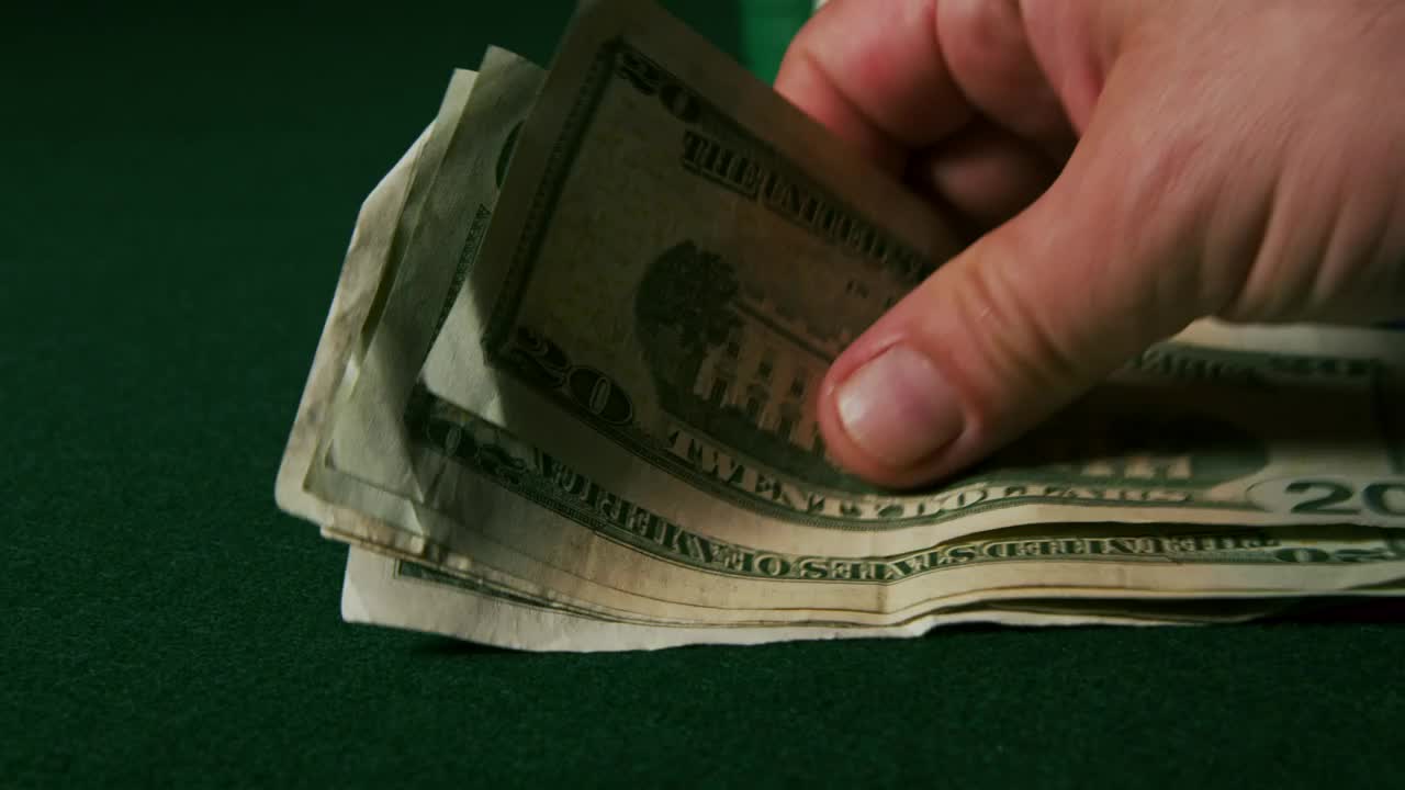 Video Stock Playing Cards Over Money Live Wallpaper Free