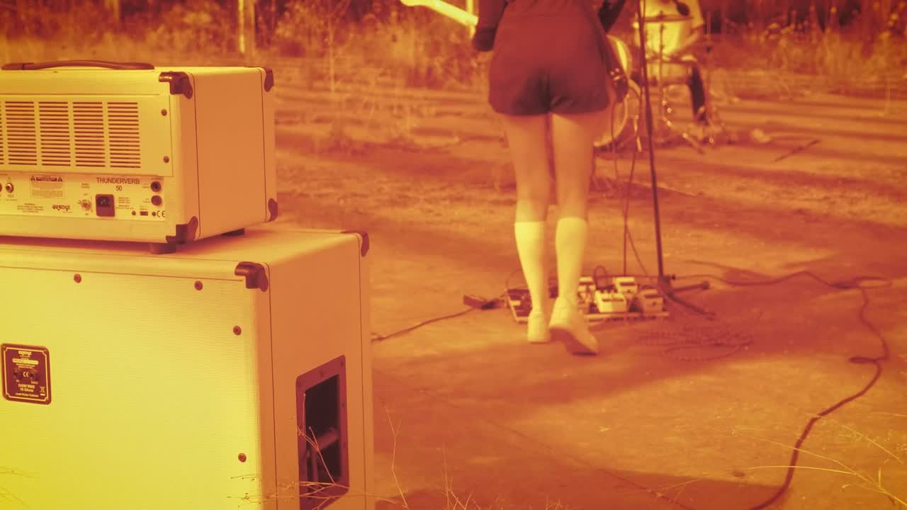 Video Stock Playing Music Surrounded By Weeds Live Wallpaper Free