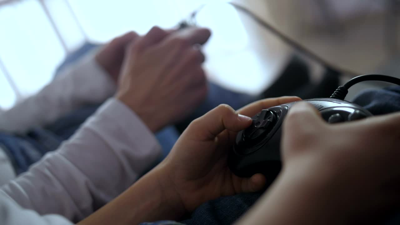 Video Stock Playing With A Vintage Video Games Console Live Wallpaper Free