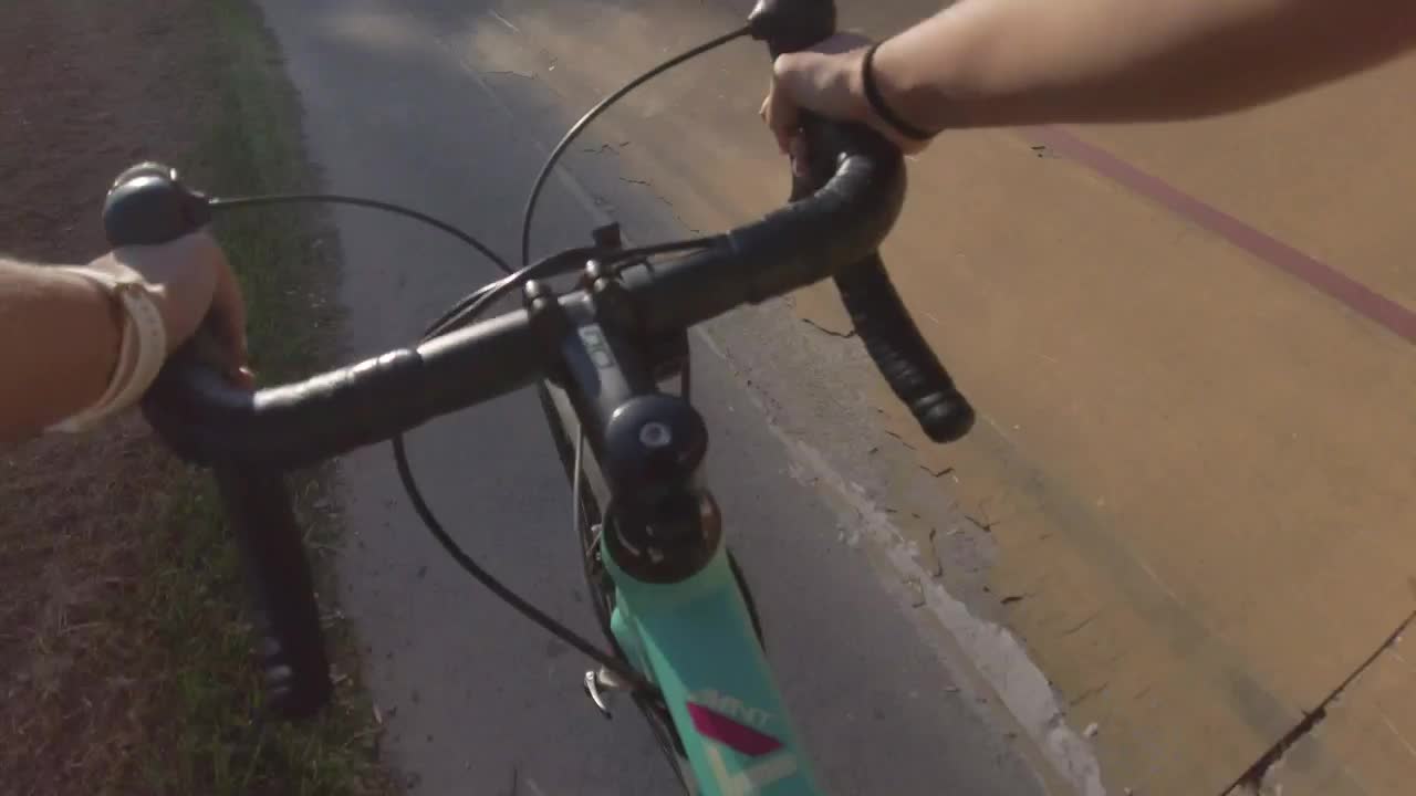 Video Stock Point Of View Of A Cyclist Speeding Down A Track Live Wallpaper Free