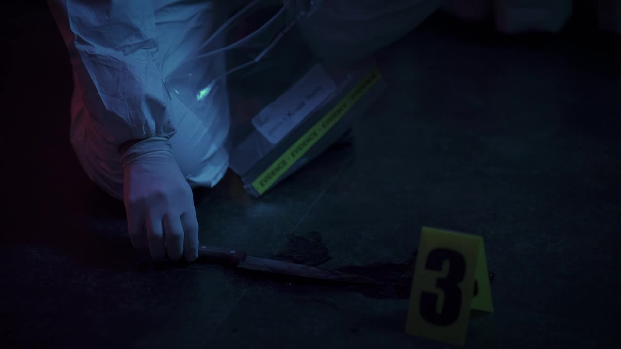 Video Stock Police Forensic Guarding Evidence At A Crime Scene Live Wallpaper Free
