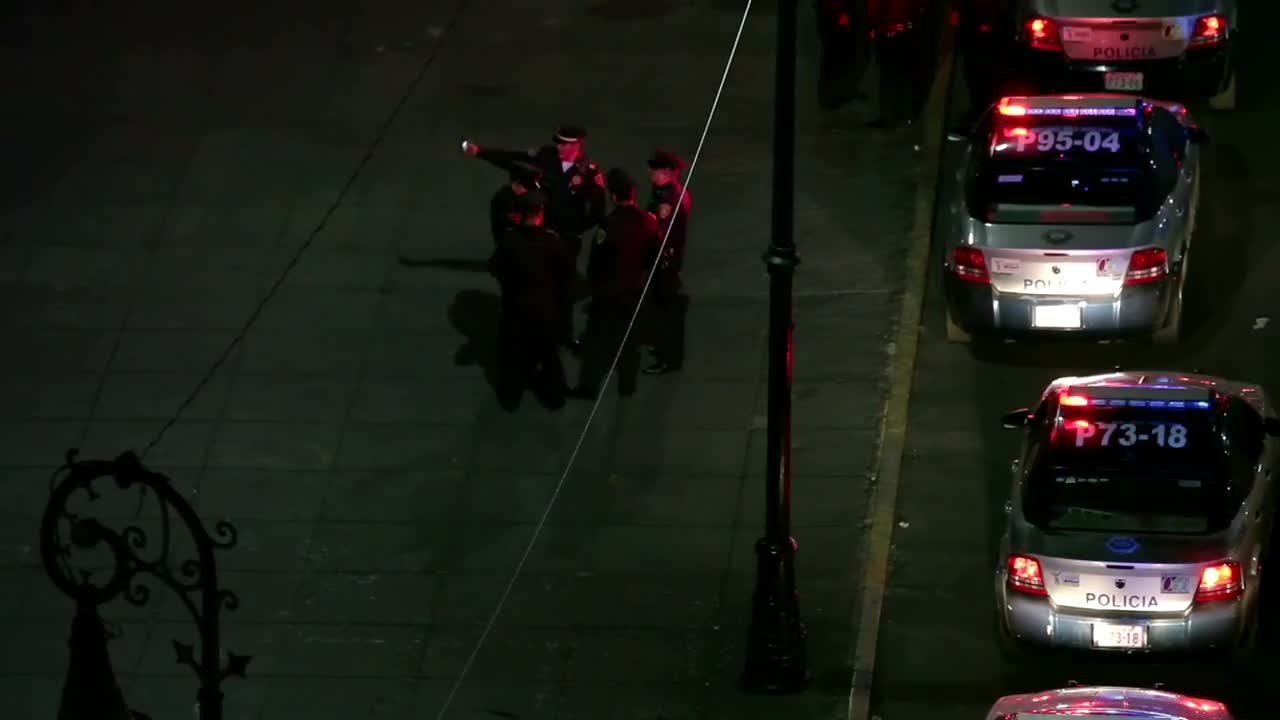 Video Stock Policemen Gathered On The Street Live Wallpaper Free