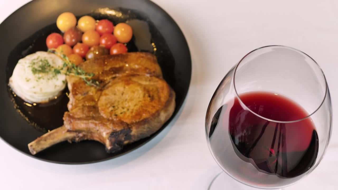 Video Stock Pork Chop And Wine Glass Live Wallpaper Free
